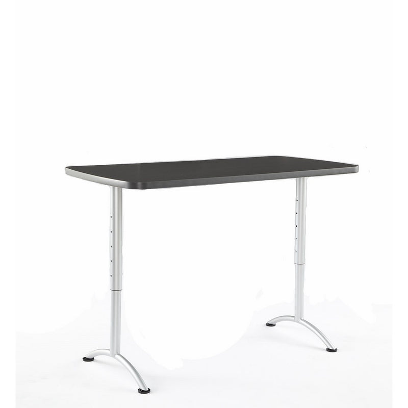 Iceberg ICE69317 ARC 5-foot Adjustable Height Rectangular Conference Table, 30" x 60", Graphite/Silver Leg