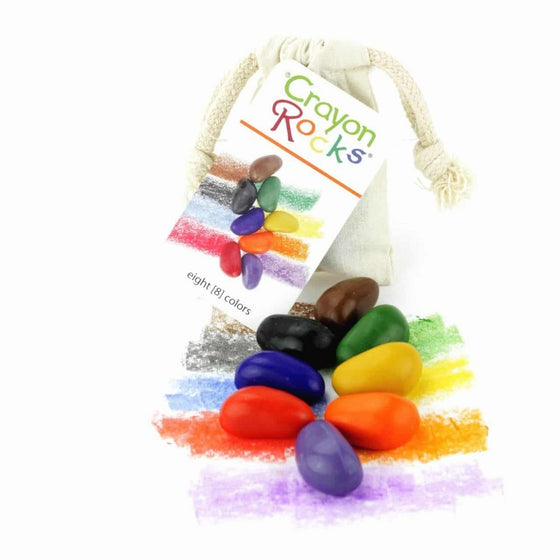 Crayon Rocks 8 Colors in a Muslin Bag