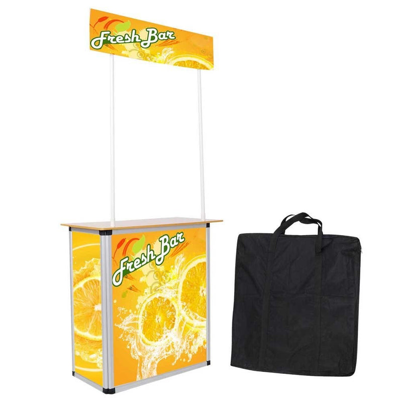 Popup Promotion Counter Table Booth Aluminum Frame Demo Display Kiosk Trade Show