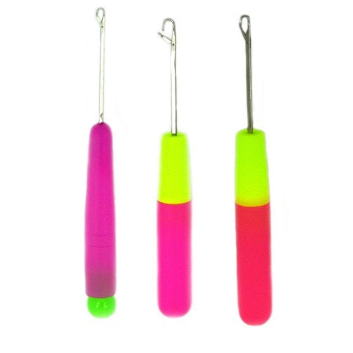 Latch Hook Crochet Needle Sizes: Extra Small, Large, and Extra Large 3 Pieces