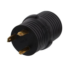 ABN Plug Adapter 30 Amp Male to 50 Amp Female – 3 Prong RV Camper Generator Plug Power Converter for Outdoor Electrical