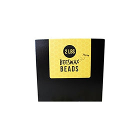 All-Natural Beeswax Beads / Pastilles - Pure, Cosmetic Grade (2 Pounds, Yellow)
