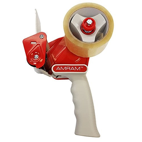 Amram Industrial Packing Tape Dispenser. Includes 1 Roll of Clear Packing Tape 1.88" x 54 yds
