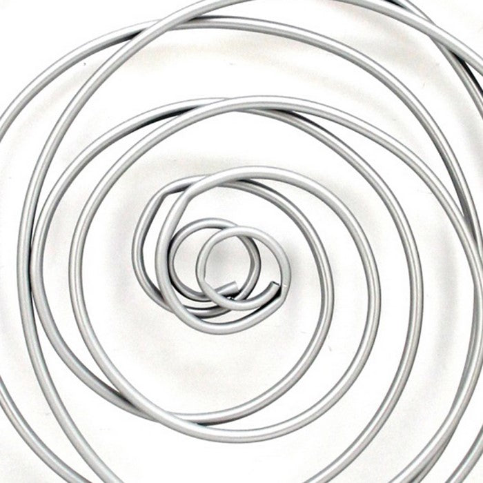 Contemporary Metal Wall Decor with Irregular Spiral Shape, Silver