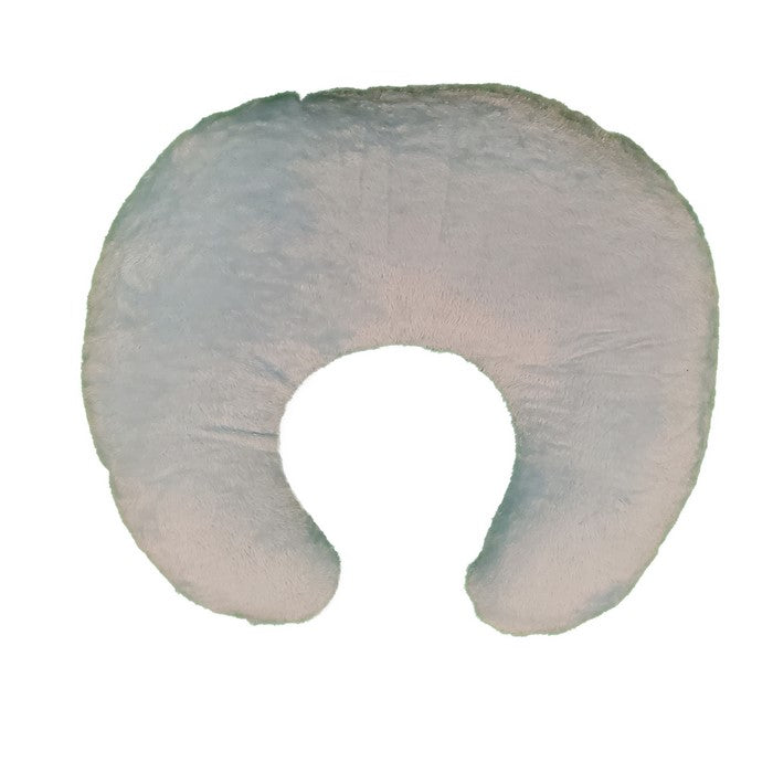 C Shaped Polyester Upholstered Baby Nursing Pillow with Animal Print, Multicolor