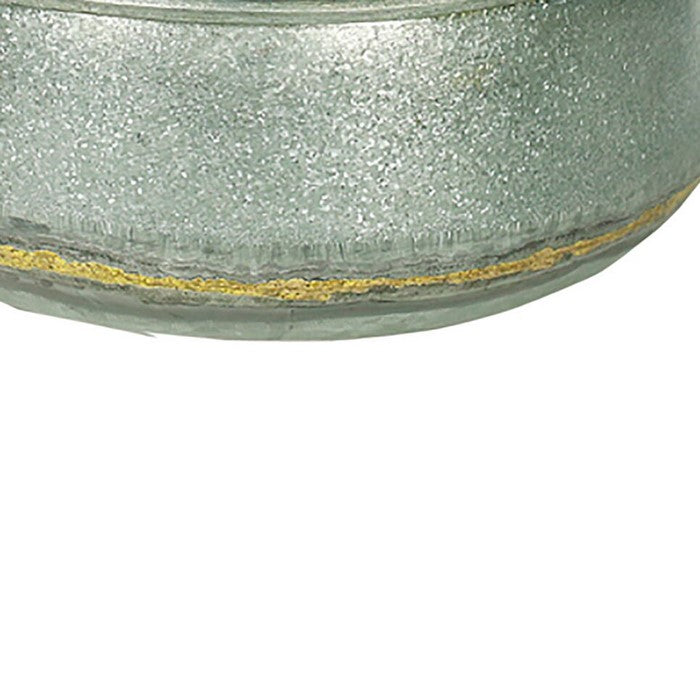 Metal Planters with Golden Accenting, Gray, Set of 3