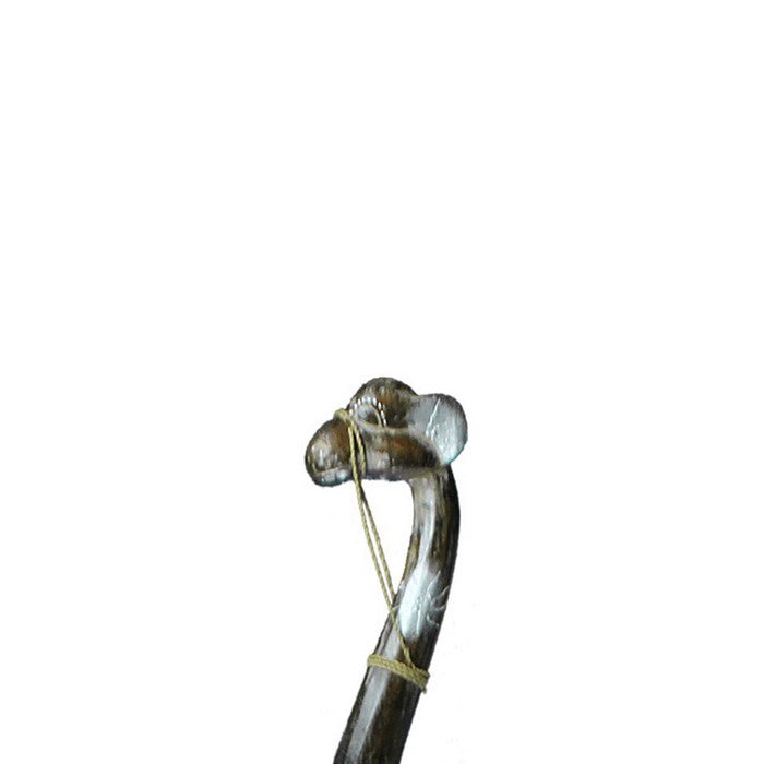 Wooden Decorative Camel Figurine with Extra Long Legs, Brown and Black