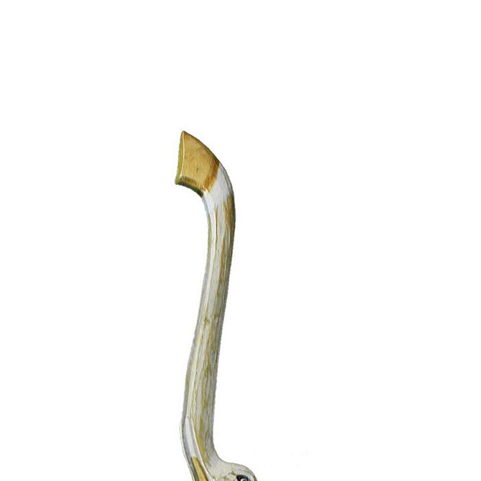 Wooden Elephant Figurine with Extra Long Legs, Multicolor
