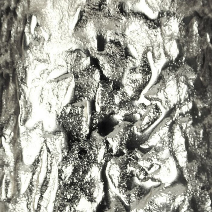 Metal vase with Textured Surface, Silver