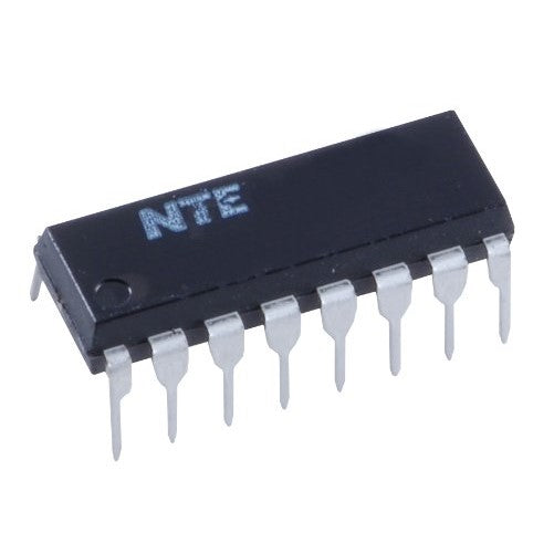 NTE Electronics NTE2014 7-Channel Darlington Array/Driver Integrated Circuit with CMOS/PMOS Inputs, 30V, 16-Lead DIP
