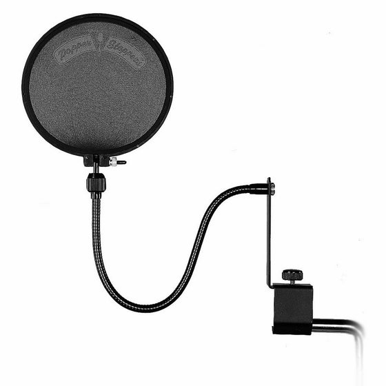 Shure Popper Stopper Pop Filter with Metal Gooseneck and Heavy Duty Microphone Stand Clamp