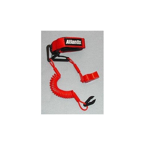 Atlantis Pro Floating Lanyard with Whistle - Black A2109PFW