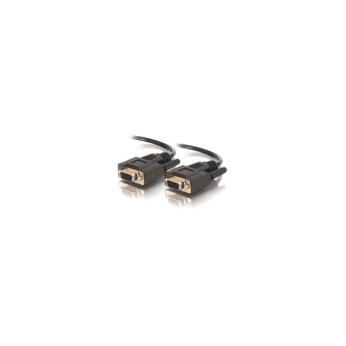 C2G / Cables To Go 52037 DB9 F/F Serial RS232 Cable (15 Feet, Black)