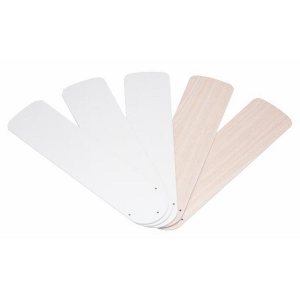 Wellington 7741600 52-Inch White/Bleached Oak Replacement Fan Blades, Five-Pack
