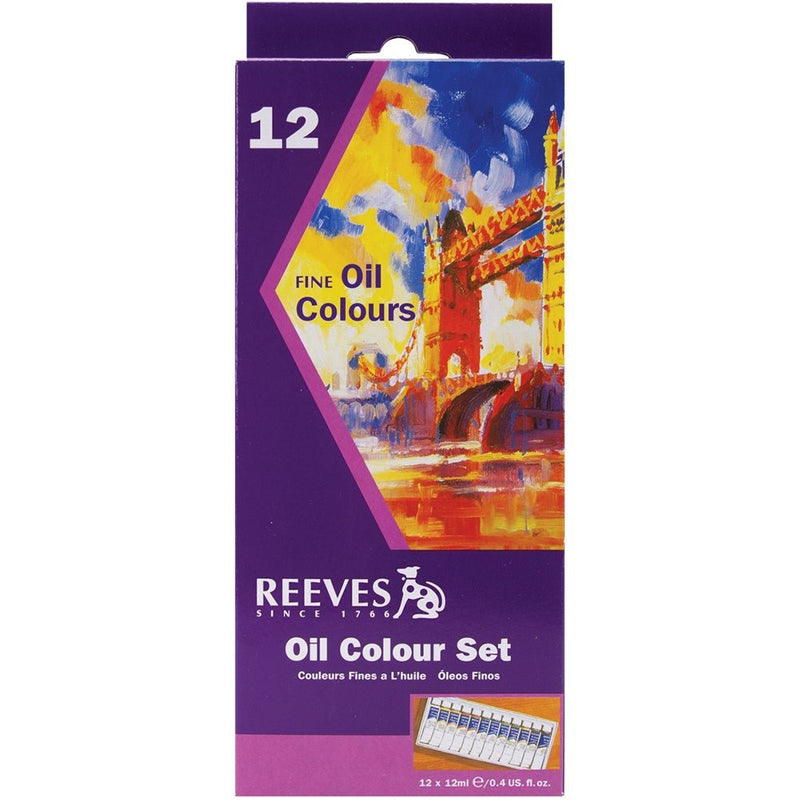 Reeves 12ml Oil Paint, Assorted Color