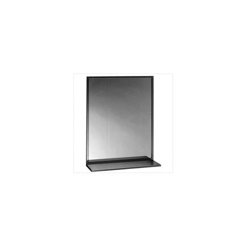 Bobrick B-166 2436 Channel-Framed Mirror, Stainless Steel