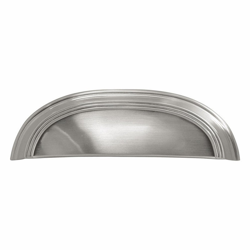 Hickory Hardware P2144-SN American Diner Cup Cabinet Pull, 3-Inch, Satin Nickel