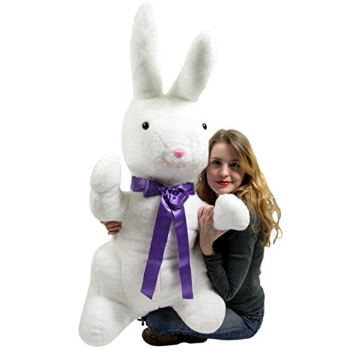 American Made Giant Stuffed Easter Bunny 42 Inches Tall Soft Big Plush Rabbit Made in the USA America