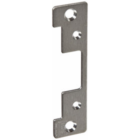 HES Stainless Steel 501A Faceplate for 5000 Series Electric Strikes for Aluminum Frames Includes Universal Mounting Tabs, Satin Stainless Steel Finish