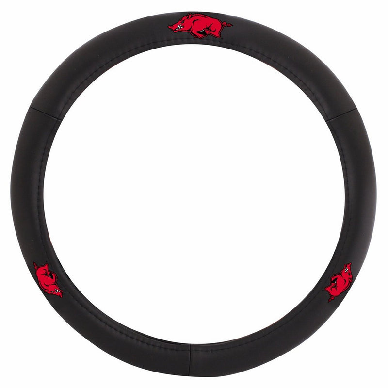 Pilot Alumni Group SWC-907 Leather Steering Wheel Cover (Collegiate Arkansas Razorbacks)