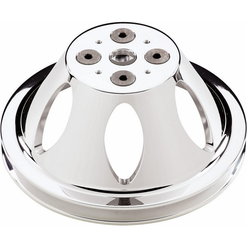 Billet Specialties 80120 Polished 1 Groove Water Pump Upper Pulley for Small Block Chevy