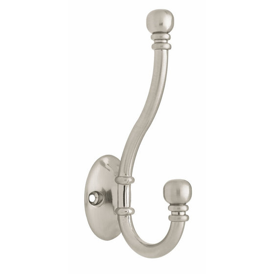 Liberty B46305Z-SN-C Ball End Coat and Hat Hook, Satin Nickel