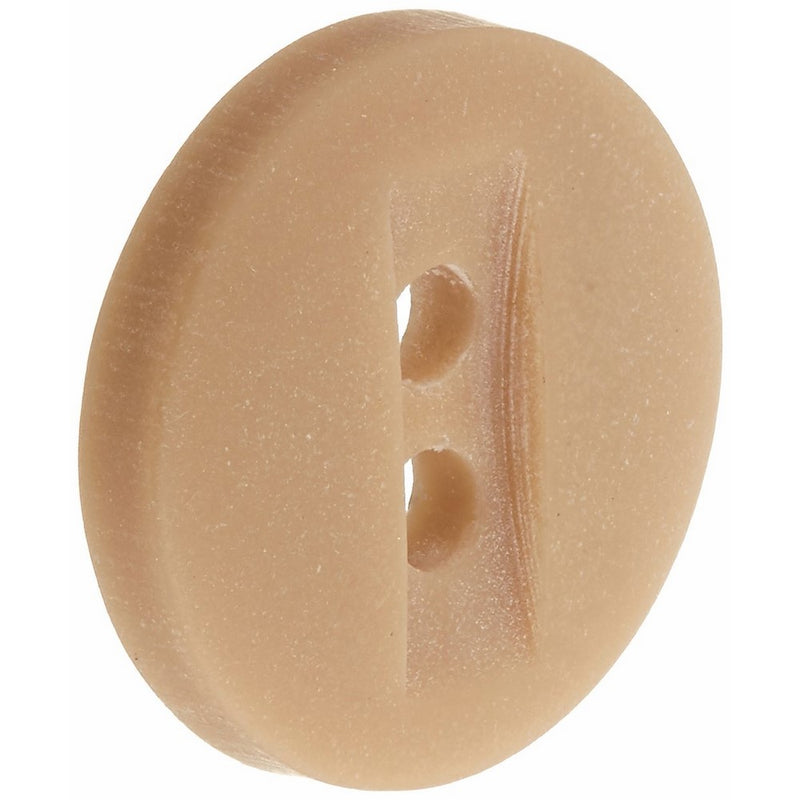 Slimline Buttons Series 1-Tan 2-Hole 1/2" 6/Card