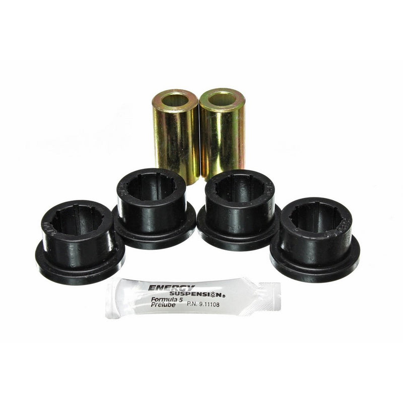 Energy Suspension 8.7105G Track Bar Bushing Set Black Rear Performance Polyurethane Track Bar Bushing Set