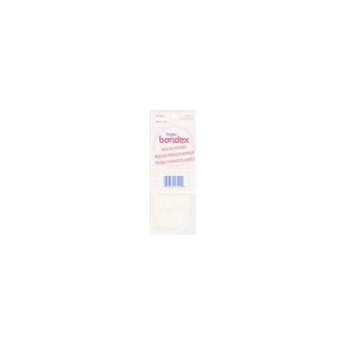 Mend And Repair with No Sew Iron-On Patches 5x7" (12.7cm x 17.78cm) White Twill 2 pk