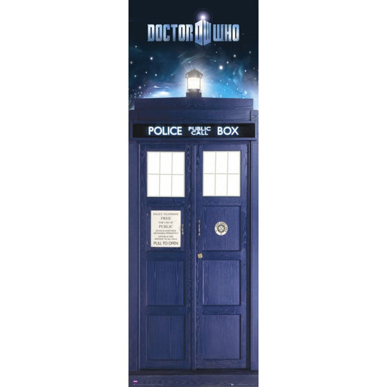 Doctor Who - TV Show Door Poster (The Tardis & Vortex) (Size: 21" x 62")