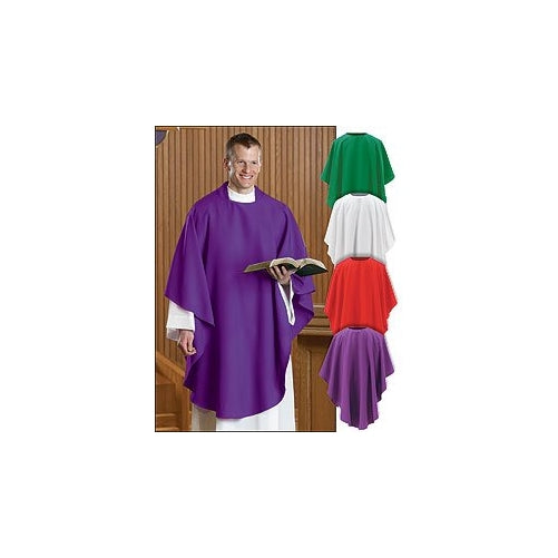 Everyday Chasuble for Clergy Members and Priests (White)