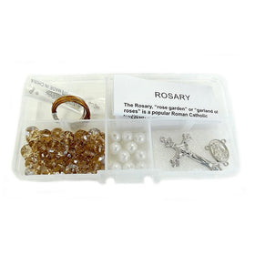 Fiona CR-1204 Crystal and Pearl Beads Rosary DIY Kit