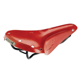 Brooks B17 Standard Black Steel Saddle, Red