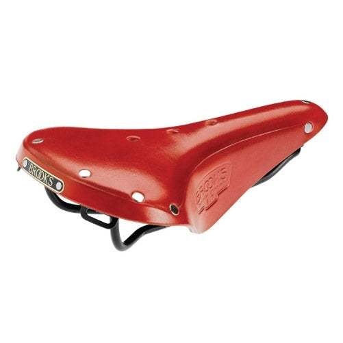 Brooks B17 Standard Black Steel Saddle, Red