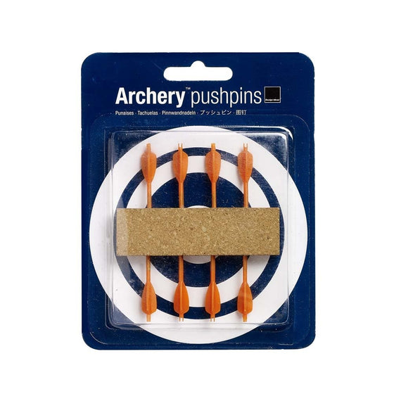 Design Ideas Archery Push Pins, Set of 8 Orange Arrows