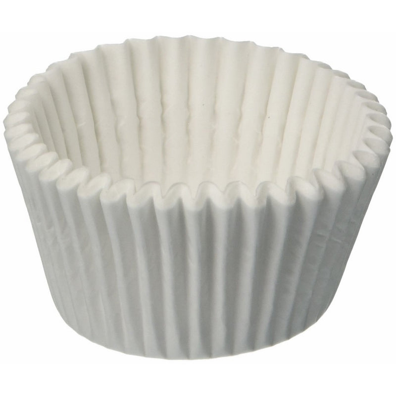 White Round Baking Cup1-7/8X1-5/16 (10M) , 500 count , fluted paper