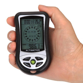 SUNDERPOWER 8 In 1 Digital Multifunction LCD Compass Altimeter Barometer Thermometer