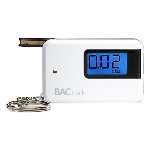 BACtrack Go Keychain Breathalyzer, Portable Keyring Breath Alcohol Tester, White