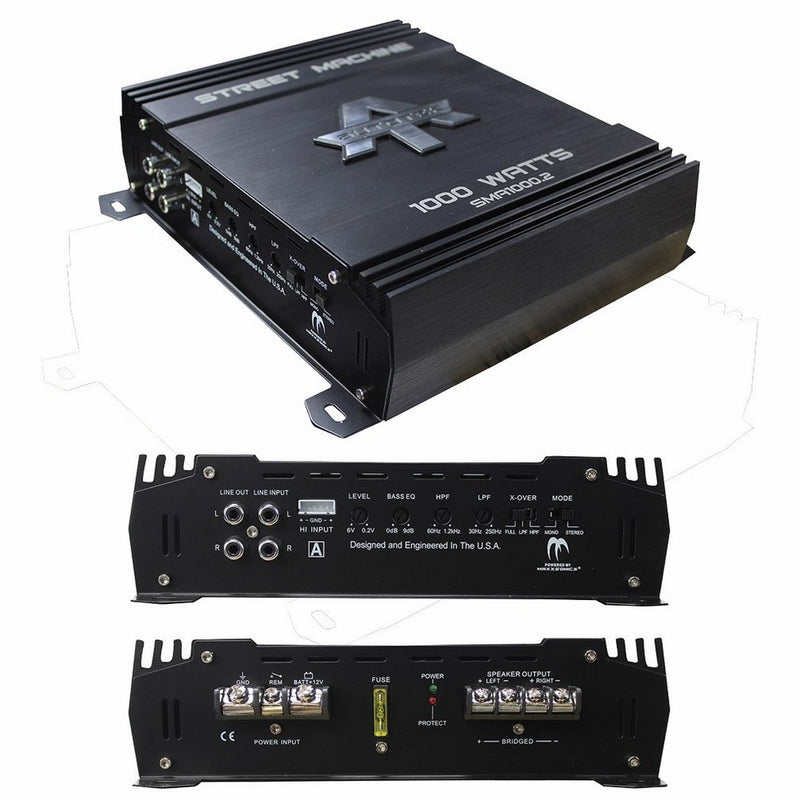 Autotek 1000W 2CH CLASS AB AMP SMA1000.2