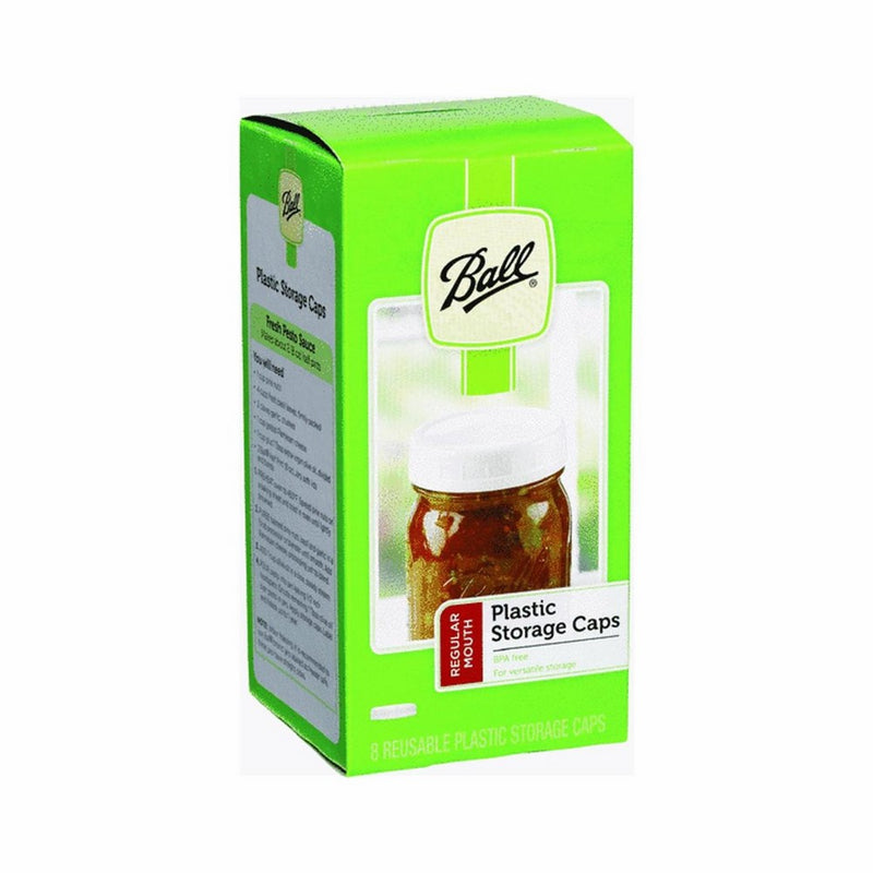 Ball Regular Mouth Jar Storage Caps (2-Pack of 8)