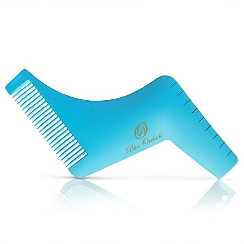 Beard Shaping Tool & comb - a perfect template for line up, edging, Goatee, Neck Line, Curve cut or Step cut or Straight Cut.