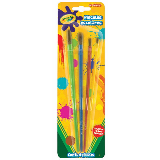 BIN053515 - Crayola, Llc Crayola Crayola 4-Piece Art amp; Craft Brushes