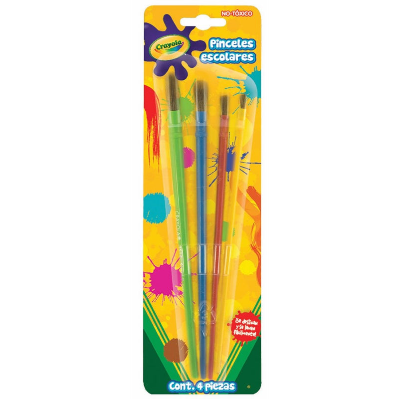 BIN053515 - Crayola, Llc Crayola Crayola 4-Piece Art amp; Craft Brushes