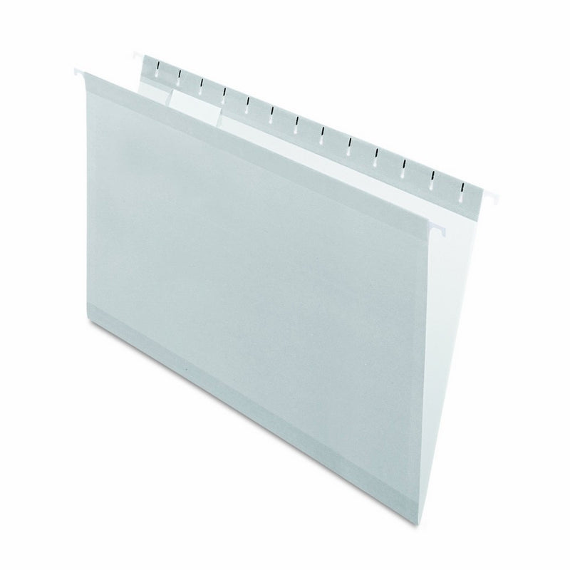 Pendaflex Reinforced Hanging Folders, Legal Size, Gray, 1/5 Cut, 25/BX (04153 1/5 GRA)