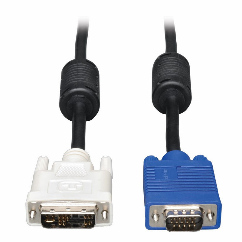 Tripp Lite Display Cable DVI to VGA High Resolution Male Monitor Cable with RGB Coax (DVI-A M to HD15 M), 6-ft (P556-006)