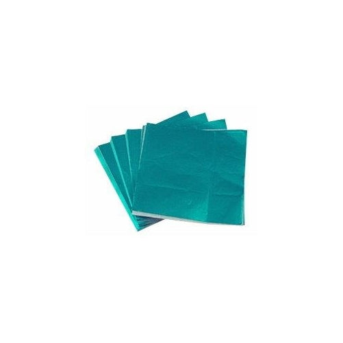 4 X 4" Teal Foil Candy Wrappers