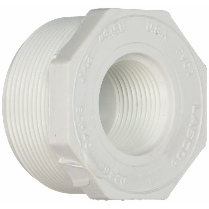 Genova Products 34320 PVC Sch. 40 Threaded Reducing Bushings, 2" x 1"