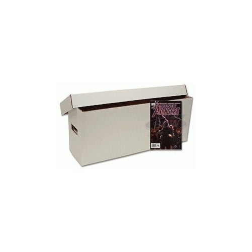 BCW Long Comic Book Storage Box - (Bundle of 10) Corrugated Cardboard Storage Box - Comic Book Collecting Supplies by Comictopia