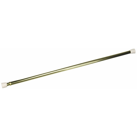 Kenney A7004213342 Tension Rod, 18-to-28-Inch Width, 7/16-Inch Diameter, Brass
