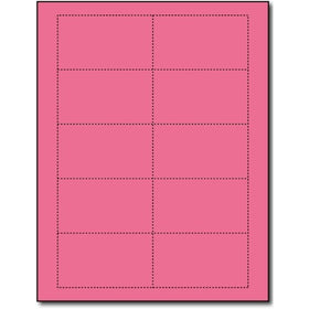 Plain Pink 110lb Index Business Cards - 25 Sheets / 250 Business Cards - Desktop Publishing Supplies, Inc. Brand